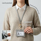 Students and employees using ID card holder with strap and clip