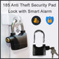 Anti theft security pad lock used on garden gate for safety