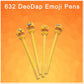 Bright yellow smiley face emoji pens, bringing cheer to your desk.