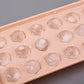 Close-up shot of plastic ice cube tray showing easy-release feature