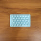 Blue plastic candy shaper for easy DIY lollipops