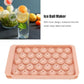 Freezer ice mold tray in plastic