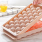 Ice ball maker tray with 33 grid design