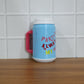 Lifestyle shot of the reusable insulated mug with straw, ideal for daily use.