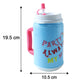 Size comparison of the 709 ml insulated mug, perfect for daily hydration.