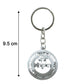 Lightweight Krishna religious metal keychain for keys
