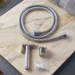 Installed brass Shattaf health faucet for hygiene