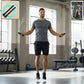 Adjustable high-speed skipping rope with comfortable foam handles