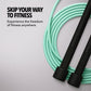 Lightweight skipping rope with foam handles for easy portability