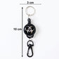 Compact retractable keychain featuring an anti-lost design.