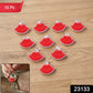 Set of 10 trendy lips-shaped bag charms and keychains