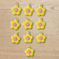 Cheerful floral keyring accessory for bags and keys