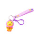 Decorative duck keychain accessory perfect for backpacks and keys