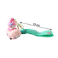 Silicone cartoon keychain with flexible strap for decorative use