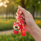 Stylish cartoon key ring with bear figure and clip