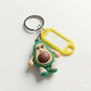 Charm avocado keychain designed for bags and keys