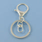 Secure key ring with silicone wrist strap
