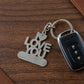 Lightweight compact love message keychain for keys