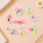 Organized tray holding beads and charms in beading jewellery kit for kids