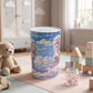Back view of princess cartoon money bank.