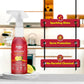 Closeup of concentrated kitchen cleaning refill sachets