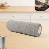 Disposable kitchen cleaning cloth roll with textured waffle sheets for effective scrubbing
