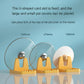 Utensil and lid holder stand angled view showing compact size