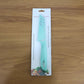 Full view of kitchen knife with ergonomic handle and protective blade cover
