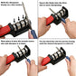 Comfortable ergonomic handle for a secure grip while sharpening knives.