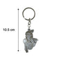 Metal Krishna keychain design for religious accessories