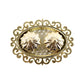 Twin kumkum dish with golden tray perfect for Indian pooja thalis