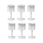 LED crystal-effect mini table lamp with wine glass shape and pedestal stand