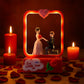 Decorative romantic LED night lamp featuring couple figurine