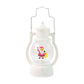 Santa LED lantern from a slightly elevated angle, highlighting its design.