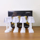 Battery operated LED crystal table lamp for portable home lighting