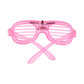 Costume party glasses with glowing LED lights for night events