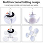 Wireless solar LED ground lights enhancing garden ambiance