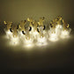Decorative flameless cactus candle with LED light inside transparent holder