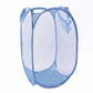 Compact, foldable laundry basket ideal for home or travel