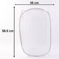 Large capacity mesh laundry hamper with support frame