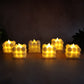 Transparent pack of decorative LED bubble candles