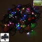 Multicolor LED string fairy lights creating festive ambience