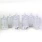 Crystal-effect LED candle lights set providing smokeless ambient lighting