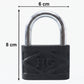 Side view of the 60mm iron padlock, showcasing its solid build and design.