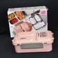 Portable stainless steel lunch box perfect for travel and daily use