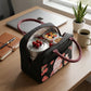 Portable school lunch tote with easy-to-carry handles