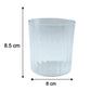 Stackable modern glass drinkware set suitable for hosting guests