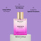 Perfume bottle with long-lasting floral and fruity scent
