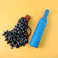 Side view of the Cotton Mop Refill, highlighting its sturdy plastic handle grip.