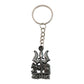 Front view of Mahakal charm metal keychain